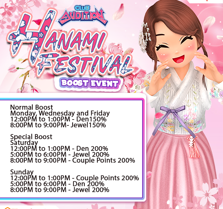 Club Audition M: Hanami Festival Boost Schedule