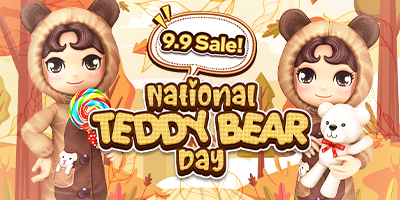 PlayMall Discount: 9.9 Promo – National Teddy Bear Day!